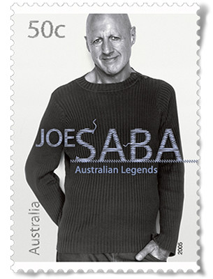 Australia Post Legends Series Stamp - Joe Saba Australia Post Legends Series Stamp - Joe Saba